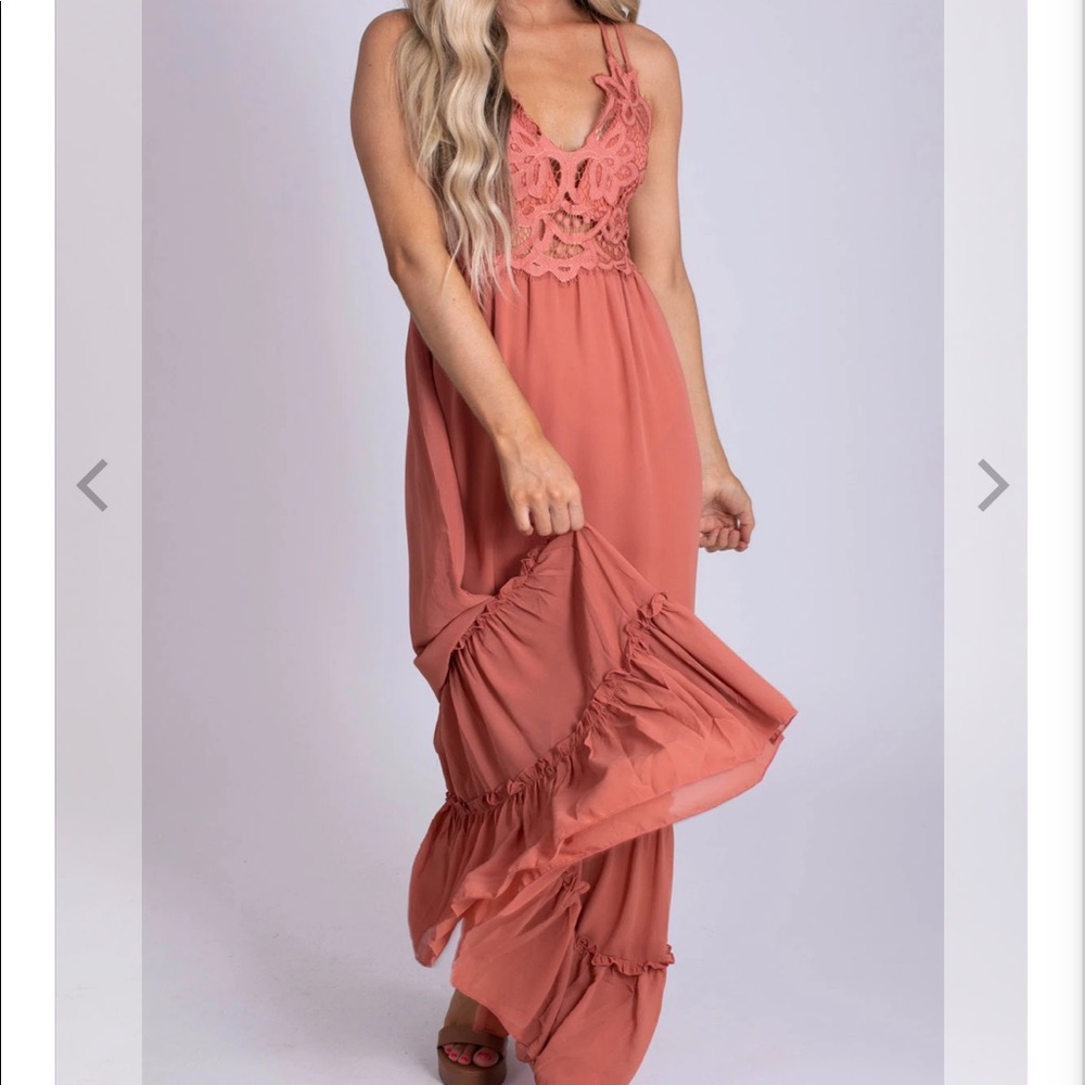Find Your Voice Lace Maxi Dress